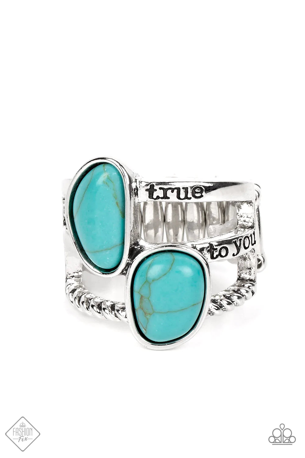 Paparazzi Ring ~ True to You - Blue