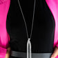 Paparazzi Necklace ~ Out of the SWAY - White
