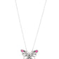 Badlands Butterfly - Pink - Paparazzi Necklace Image