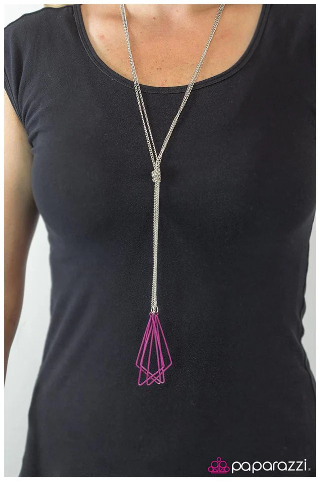 Collar Paparazzi ~ Forma de lo que vendrá - Púrpura