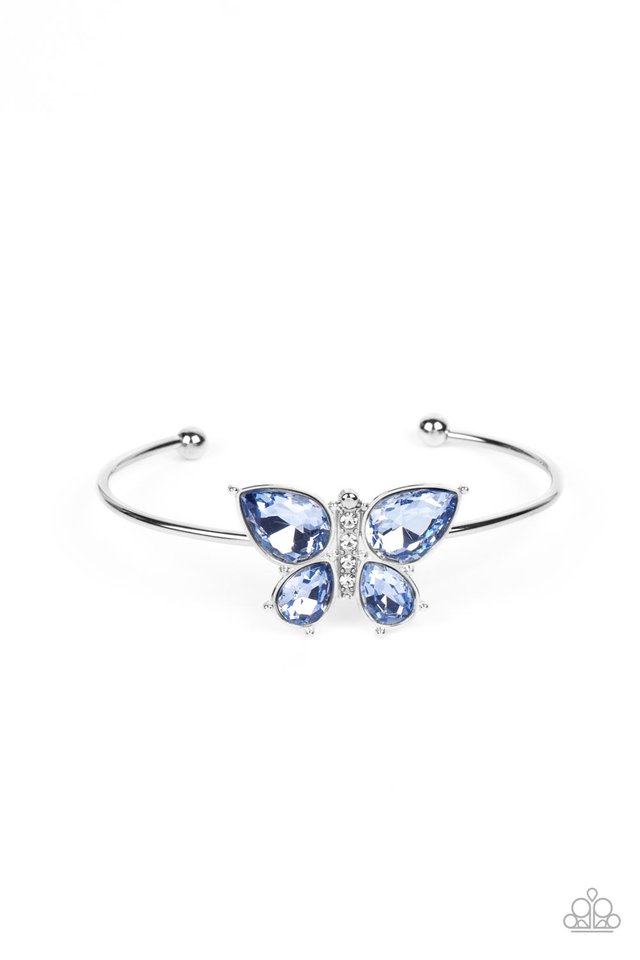 Butterfly Beatitude - Blue - Paparazzi Bracelet Image