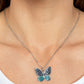 Flutter Forte - Blue - Paparazzi Necklace Image