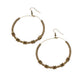 Simple Synchrony - Brass - Paparazzi Earring Image