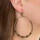 Simple Synchrony - Brass - Paparazzi Earring Image