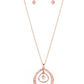 Tasteful Teardrops - Copper - Paparazzi Necklace Image