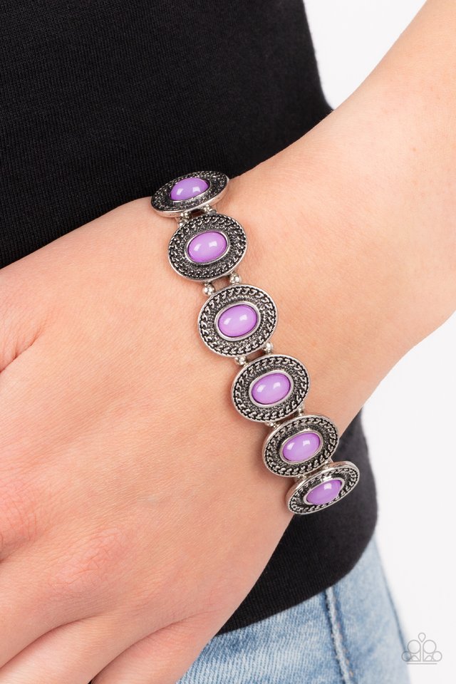 Dainty Delight - Purple - Paparazzi Bracelet Image