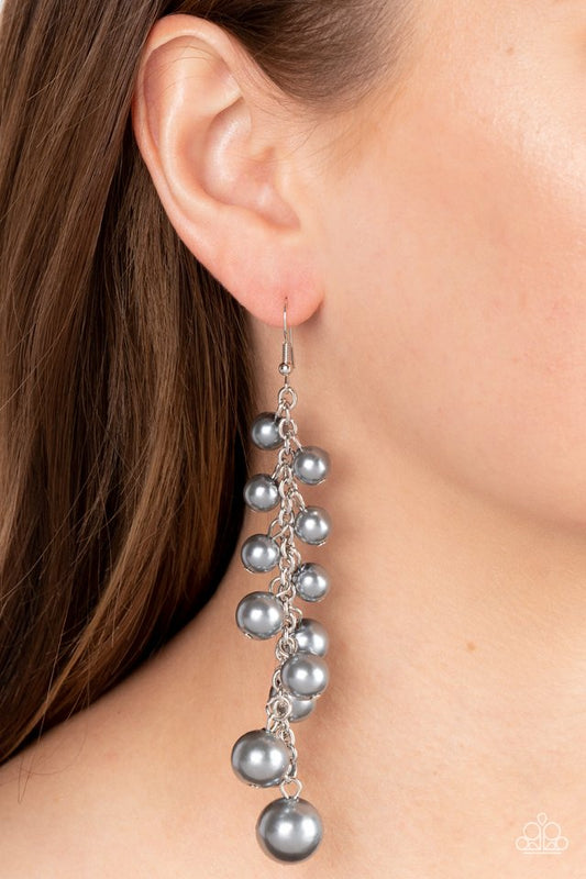 Atlantic Affair - Silver - Paparazzi Earring Image