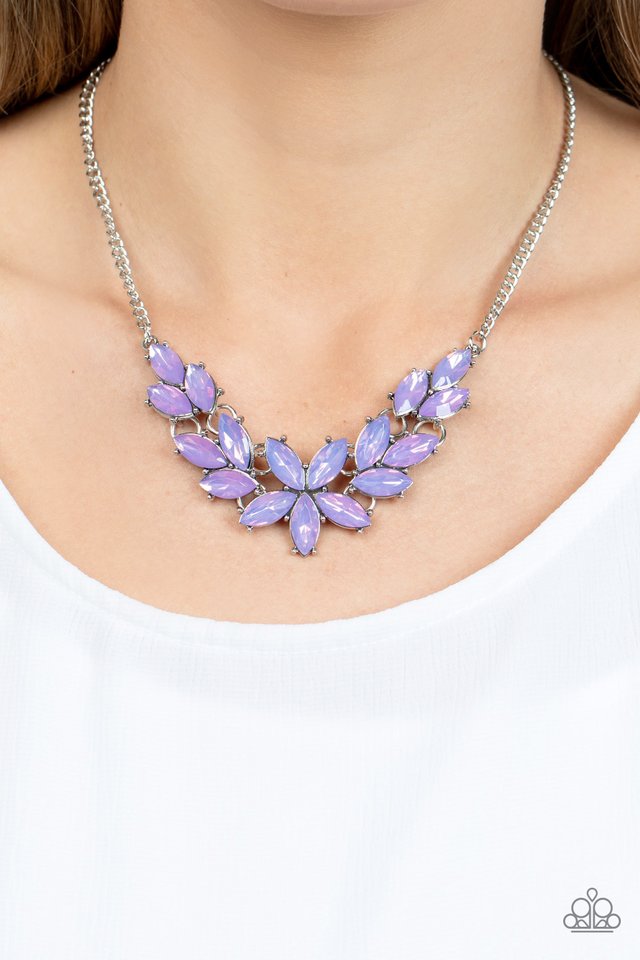 Ethereal Efflorescence - Purple - Paparazzi Necklace Image