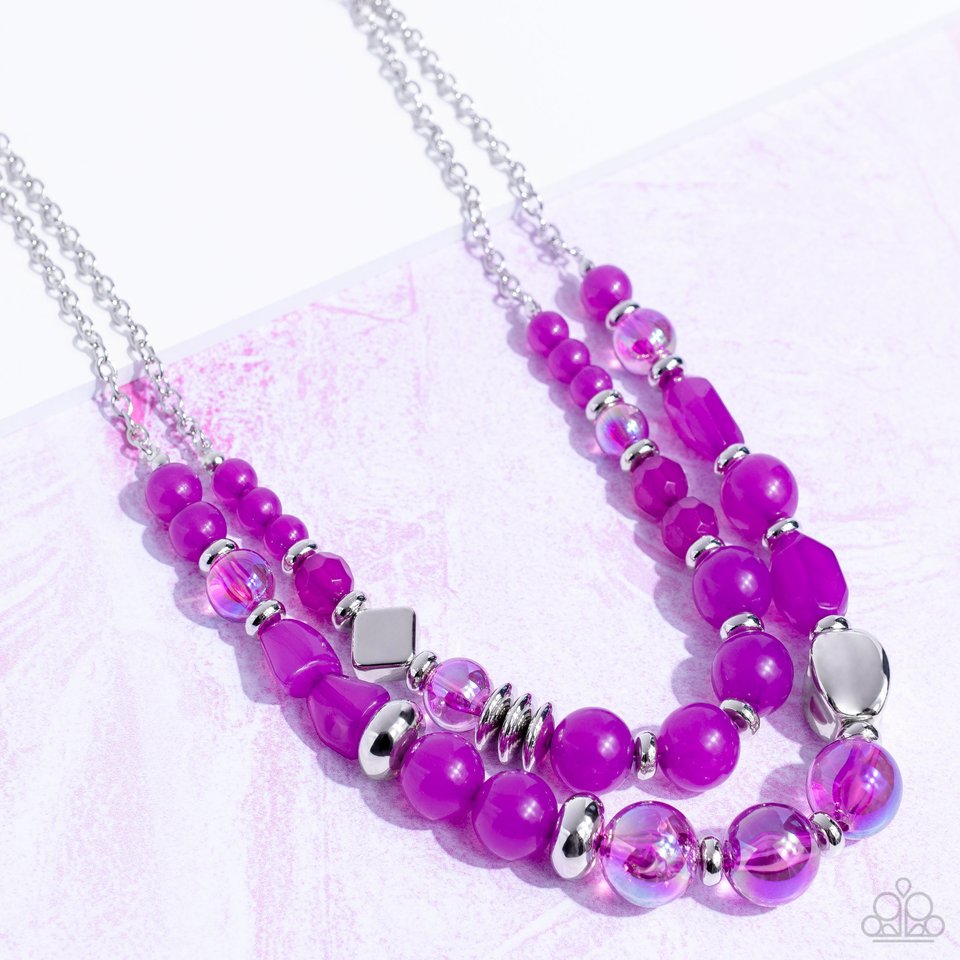 Mere Magic - Purple - Paparazzi Necklace Image