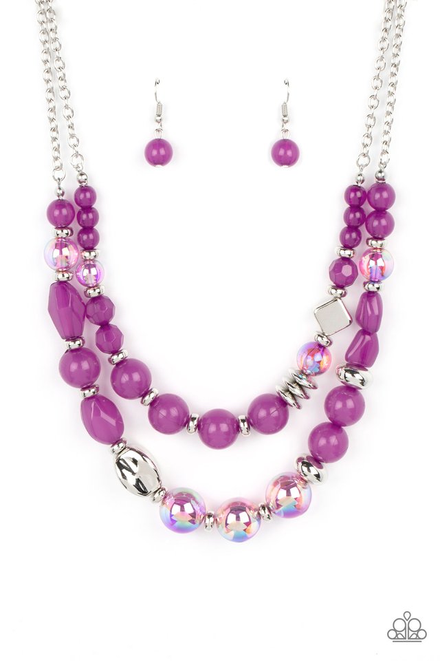 Mere Magic - Purple - Paparazzi Necklace Image