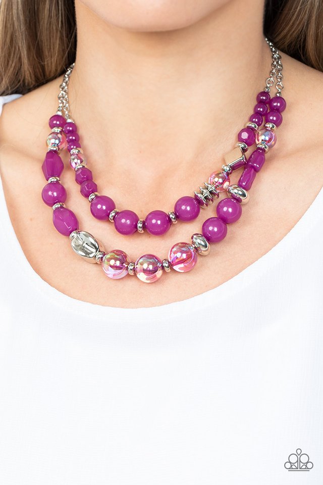 Mere Magic - Purple - Paparazzi Necklace Image