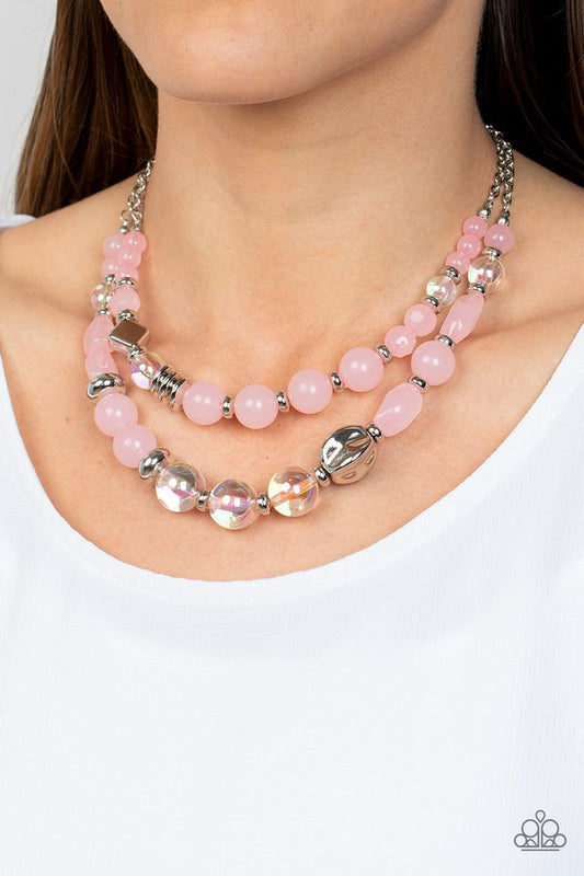 Mere Magic - Pink - Paparazzi Necklace Image