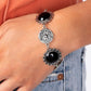 Positively Poppy - Black - Paparazzi Bracelet Image