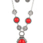 Poppy Persuasion - Red - Paparazzi Necklace Image