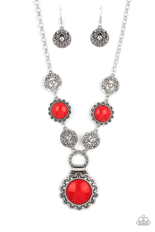 Poppy Persuasion - Red - Paparazzi Necklace Image