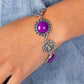 Positively Poppy - Purple - Paparazzi Bracelet Image