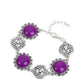 Positively Poppy - Purple - Paparazzi Bracelet Image