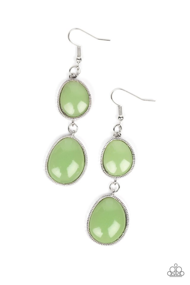 Mediterranean Myth - Green - Paparazzi Earring Image