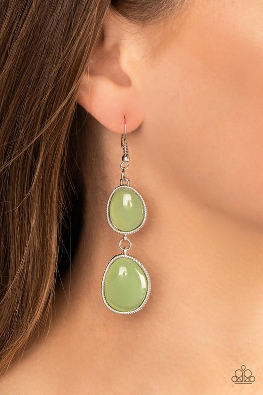 Mediterranean Myth - Green - Paparazzi Earring Image