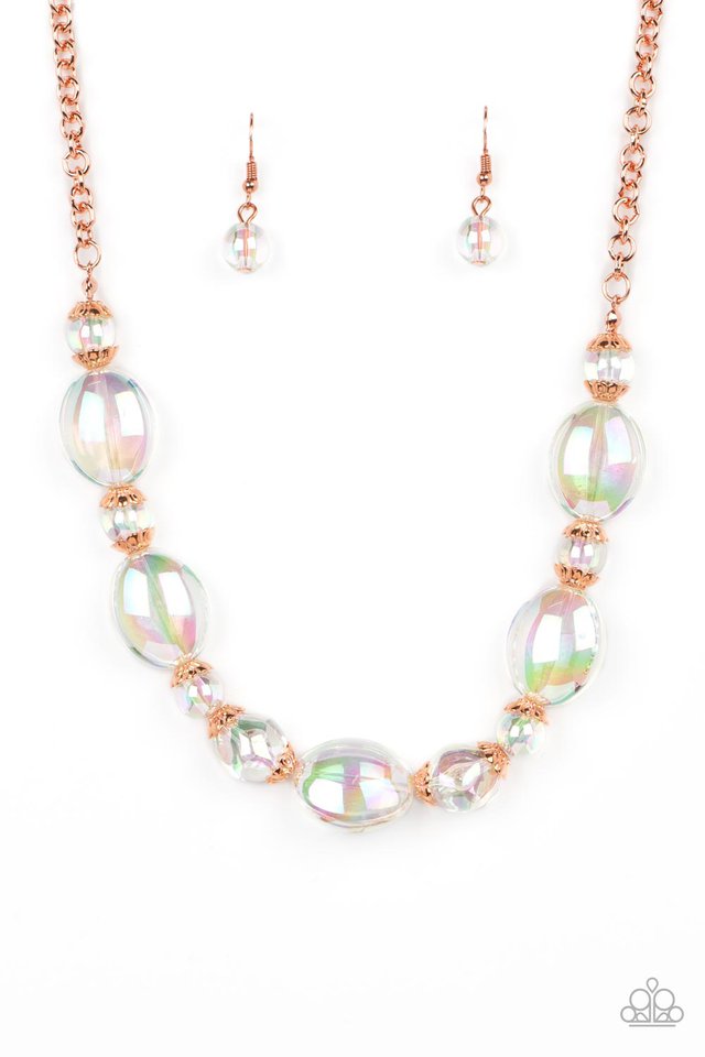 Prismatic Magic - Copper - Paparazzi Necklace Image