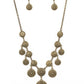 Sahara Stars - Brass - Paparazzi Necklace Image