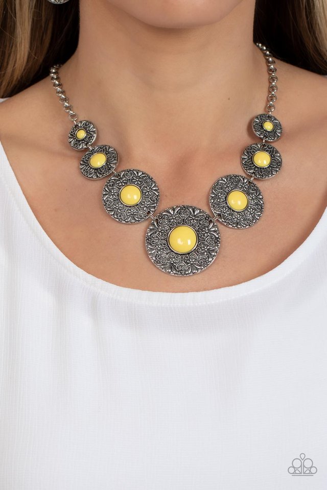 Garden Glade - Yellow - Paparazzi Necklace Image