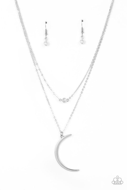 Modern Moonbeam - White - Paparazzi Necklace Image