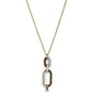 OVAL-Statement of the Year - Brass - Paparazzi Necklace Image