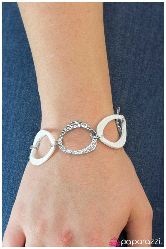 Paparazzi Bracelet ~ Best Dressed - White