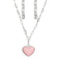 Everlasting Endearment - Pink - Paparazzi Necklace Image