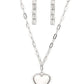 Everlasting Endearment - White - Paparazzi Necklace Image