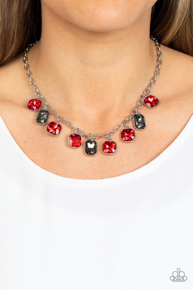 Best Decision Ever - Red - Paparazzi Necklace Image