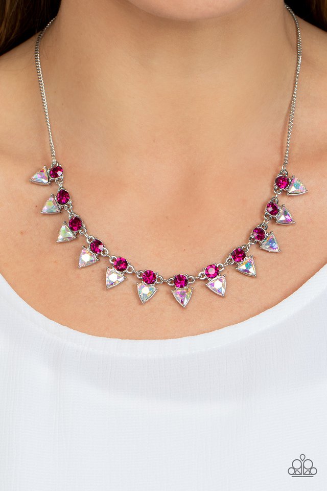 Razor-Sharp Refinement - Pink - Paparazzi Necklace Image