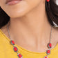 Southern Safari - Red - Paparazzi Necklace Image