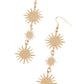 Solar Soul - Gold - Paparazzi Earring Image