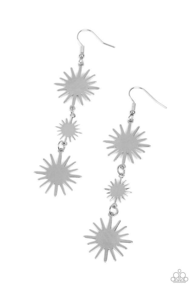 Solar Soul - Silver - Paparazzi Earring Image