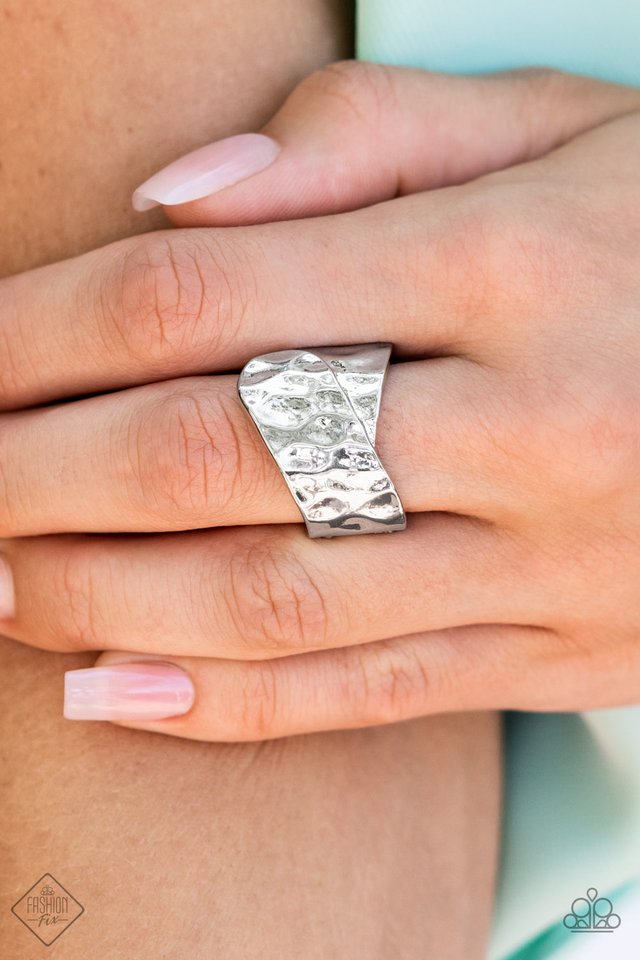 Hidden Troves - Silver - Paparazzi Ring Image