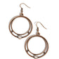 Refined Rotation - Copper - Paparazzi Earring Image