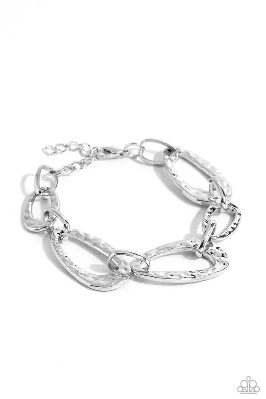 HAUTE-Tempered - Silver - Paparazzi Bracelet Image