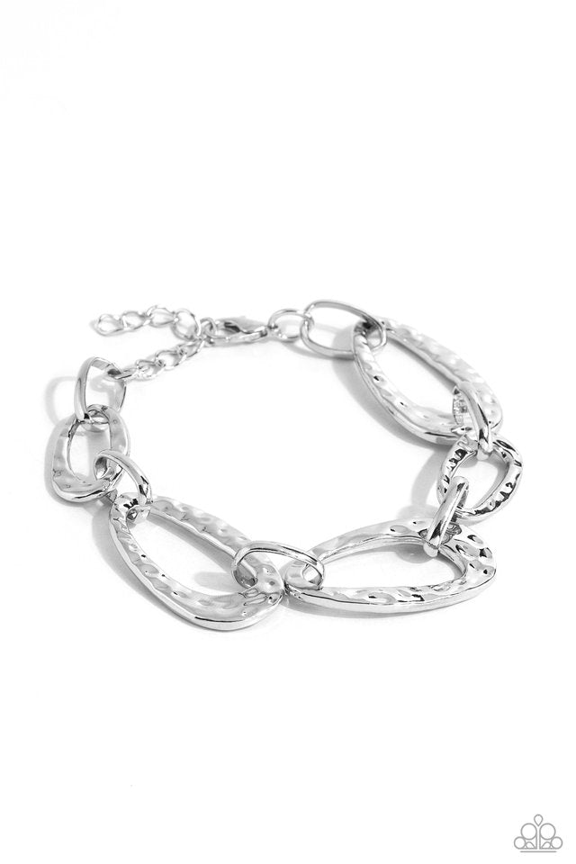 HAUTE-Tempered - Silver - Paparazzi Bracelet Image