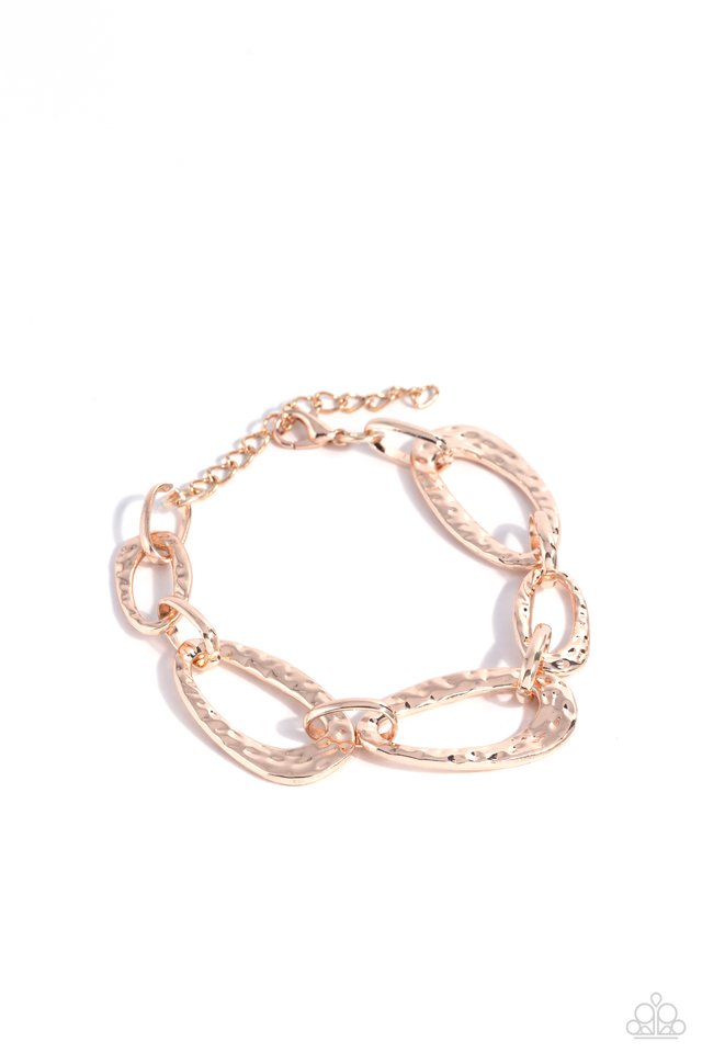 HAUTE-Tempered - Rose Gold - Paparazzi Bracelet Image