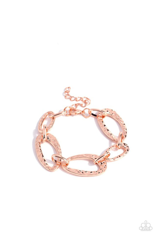 HAUTE-Tempered - Copper - Paparazzi Bracelet Image