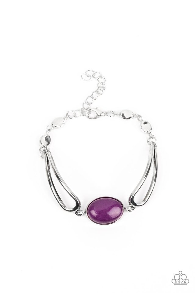 A Quarter Past ZEN - Purple - Paparazzi Bracelet Image