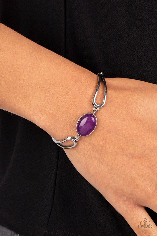 A Quarter Past ZEN - Purple - Paparazzi Bracelet Image