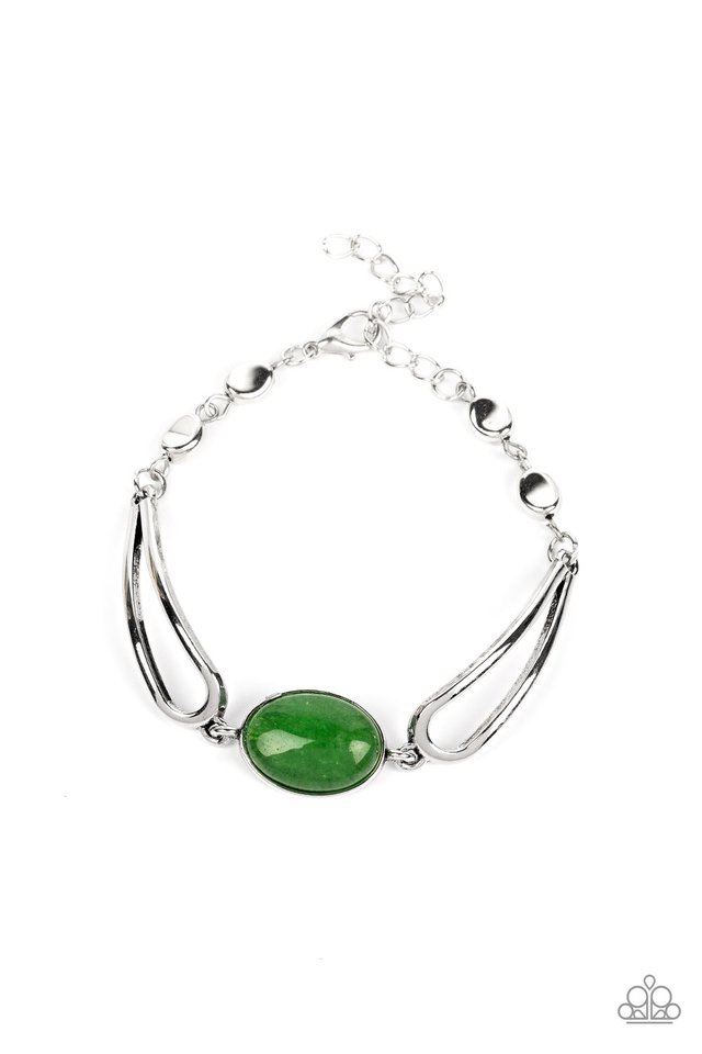 A Quarter Past ZEN - Green - Paparazzi Bracelet Image