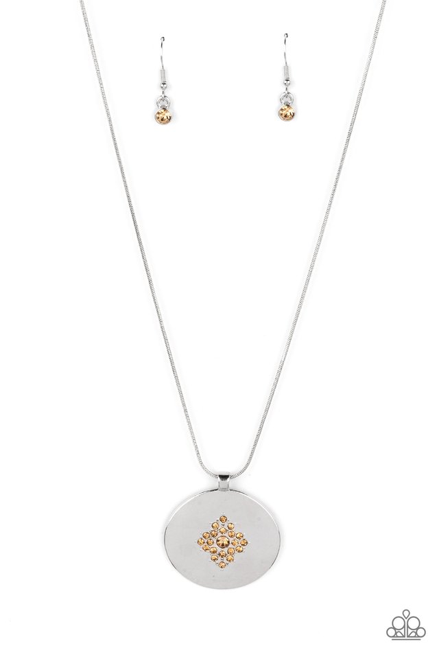 Center of the Cosmos - Brown - Paparazzi Necklace Image