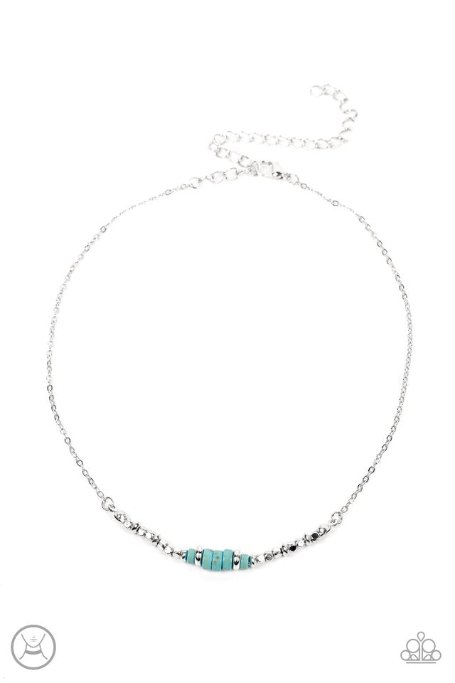 Retro Rejuvenation - Blue - Paparazzi Necklace Image