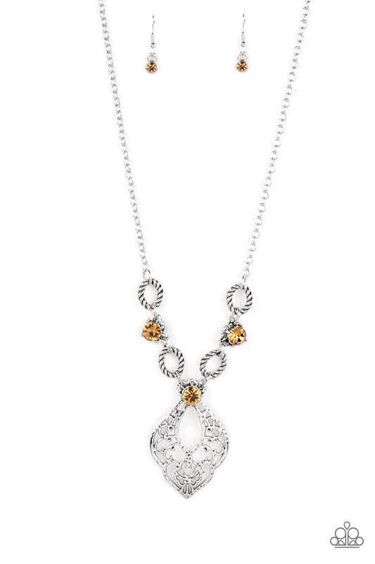 Contemporary Connections - Brown - Paparazzi Necklace Image