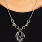 Contemporary Connections - Green - Paparazzi Necklace Image