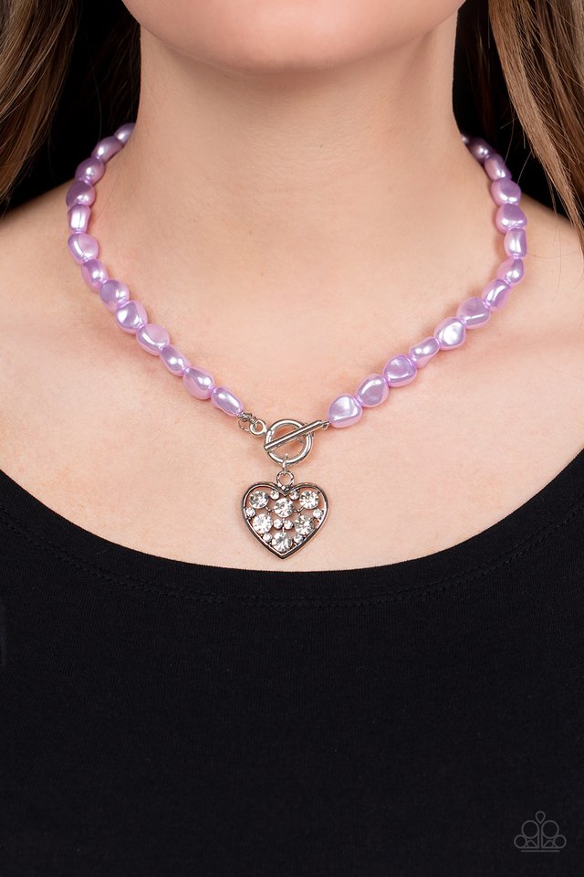 Color Me Smitten - Purple - Paparazzi Necklace Image